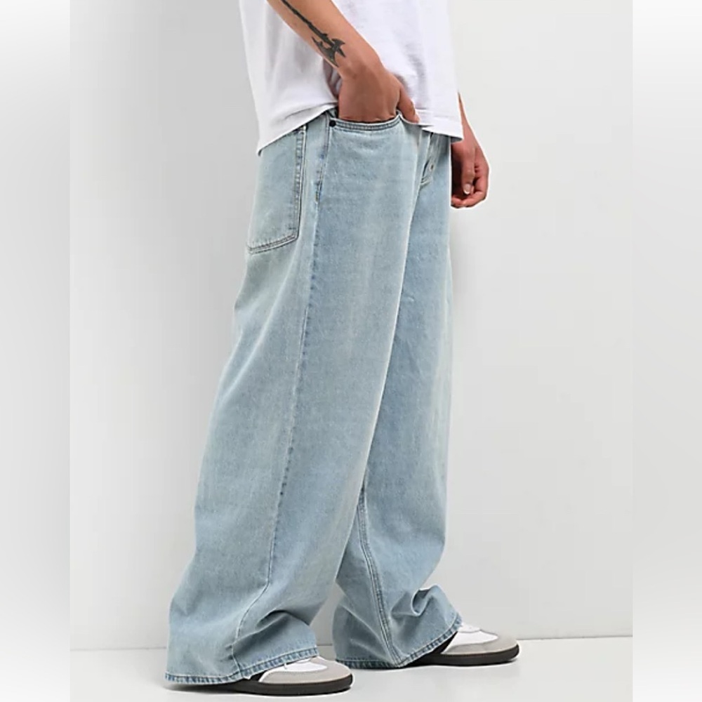 Empyre Ultra Wide Fit Colby Light Blue Wash Denim